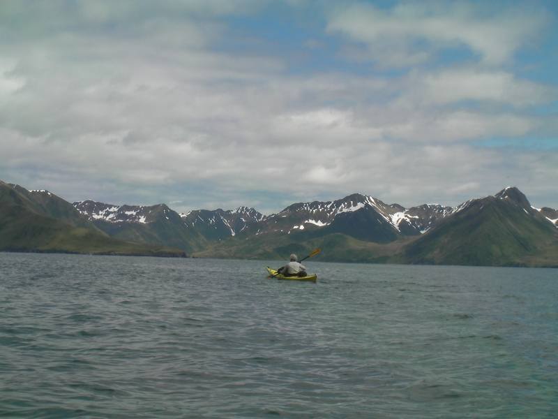 kayak sur l'île de kodiak.